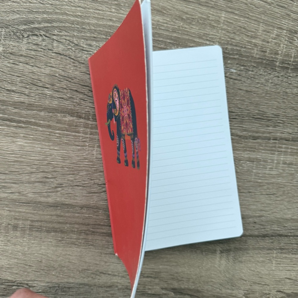 Red Elephant Design Journalling Notebook arts and crafts